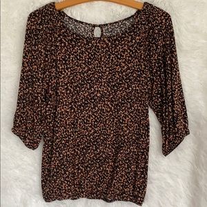 Animal print top from LOFT